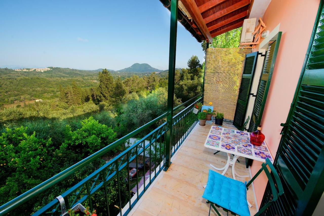 Aurora Apartment Corfu Pelekas Esterno foto